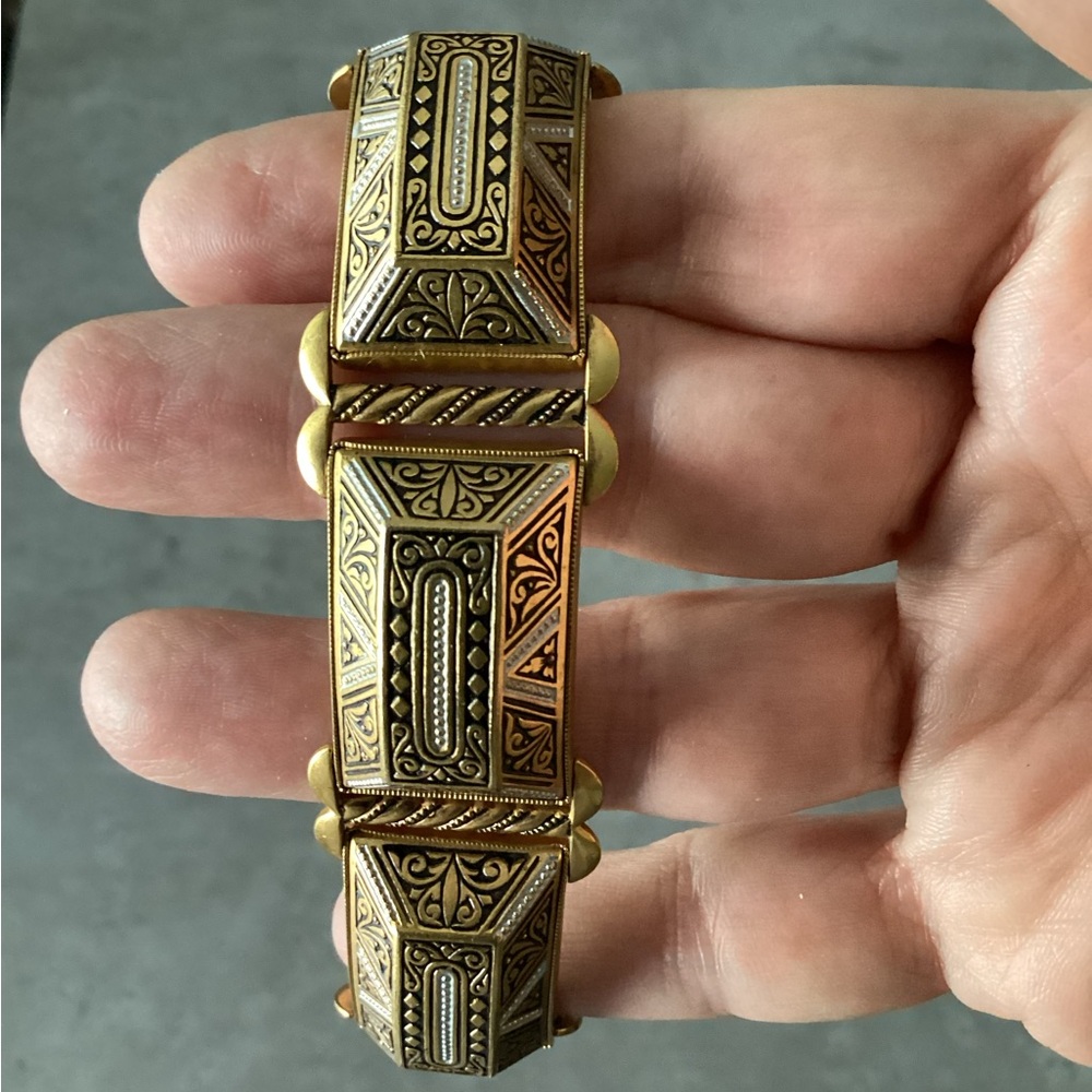 Vintage 1960’s Toledo Damascene bracelet - Picture 4 of 6